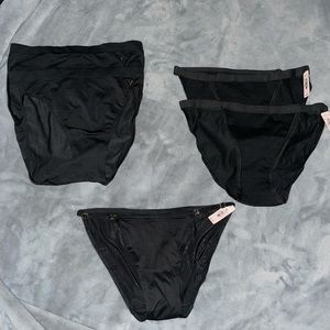 Victoria’s Secret Lot of 5 black panties